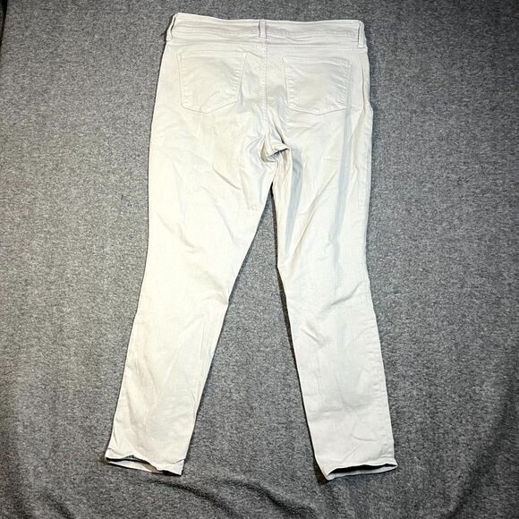 NYDJ Alina Convertible Ankle Jeans Gray Lift Tuck Size 12 Womens Mom Preppy - Picture 2 of 10